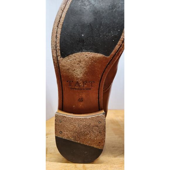 TAFT The Beck Handcrafted Brogue Wingtip Leather Dress Shoe Burnt Honey Mens 13 main image 11